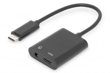 USB-C Adapter / Konverter, USB-C auf USB-C  + 3.5mm Klinke 