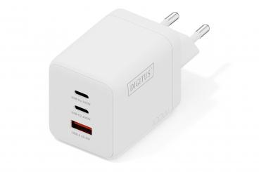 USB GaN Charger 100W, 2x USB-C, 1x USB-A 