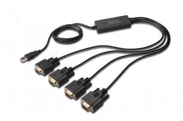 USB 2.0 zu 4xRS232 Kabel 