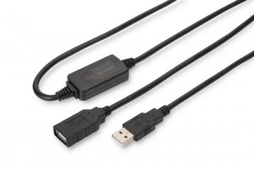 Aktives USB 2.0 Verlängerungskabel, 15 m 