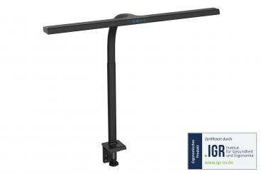 LED Desk Lamp - 80cm, 2400lm, 16W, Schwarz 
