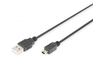 USB-A – Mini-B Anschlusskabel, 1m 