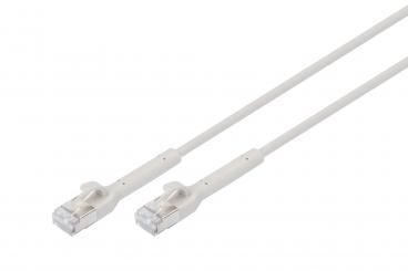CAT 6A F-FTP abwinkelbares Patchkabel, Kupfer, 0,3 m, grau 