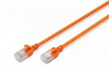 CAT 6A F-FTP Slim Patchkabel,  1,5m, Orange 