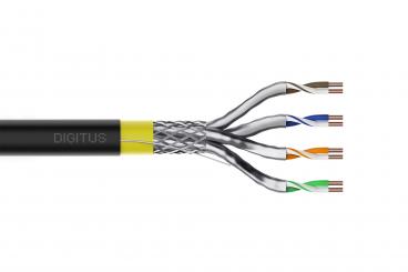 CAT 7A  S/FTP Datenkabel - Erdverlegekabel, 500 m Trommel, Simplex, PE 