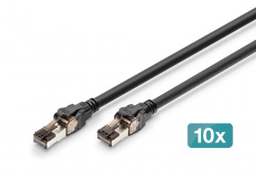 CAT 8.1 S/FTP-Patchkabel, 5 m, 10 Stück 
