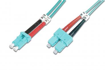 LWL Multimode OM 3 Patchkabel, LC / SC 
