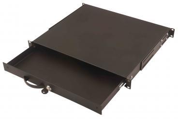 Abschließbare Schublade für 482,6 mm (19") Netzwerk- und Serverschränke, 1HE 