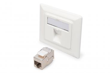 Frontplatte 50x50 Zentralplatte mit 1x DN-93615-S Keystone Modul 