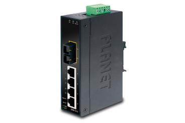 4-Port 10/100Base-TX + 1-Port 100Base-FX Industrial Ethernet Switch 
